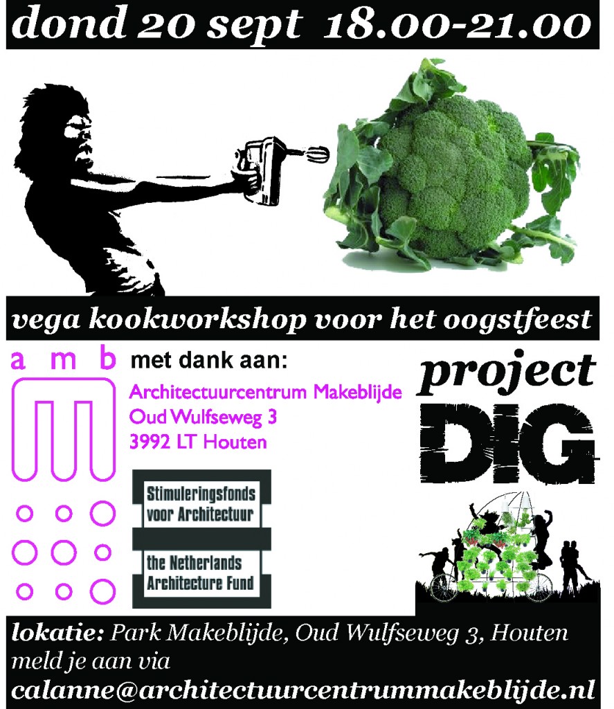 Kookworkshop bij Park Makeblijde a.s. donderdag 20 september 18.00-21.00 uur